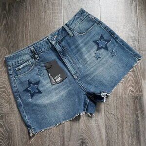 PAIGE "Margot" high waisted Jean Shorts